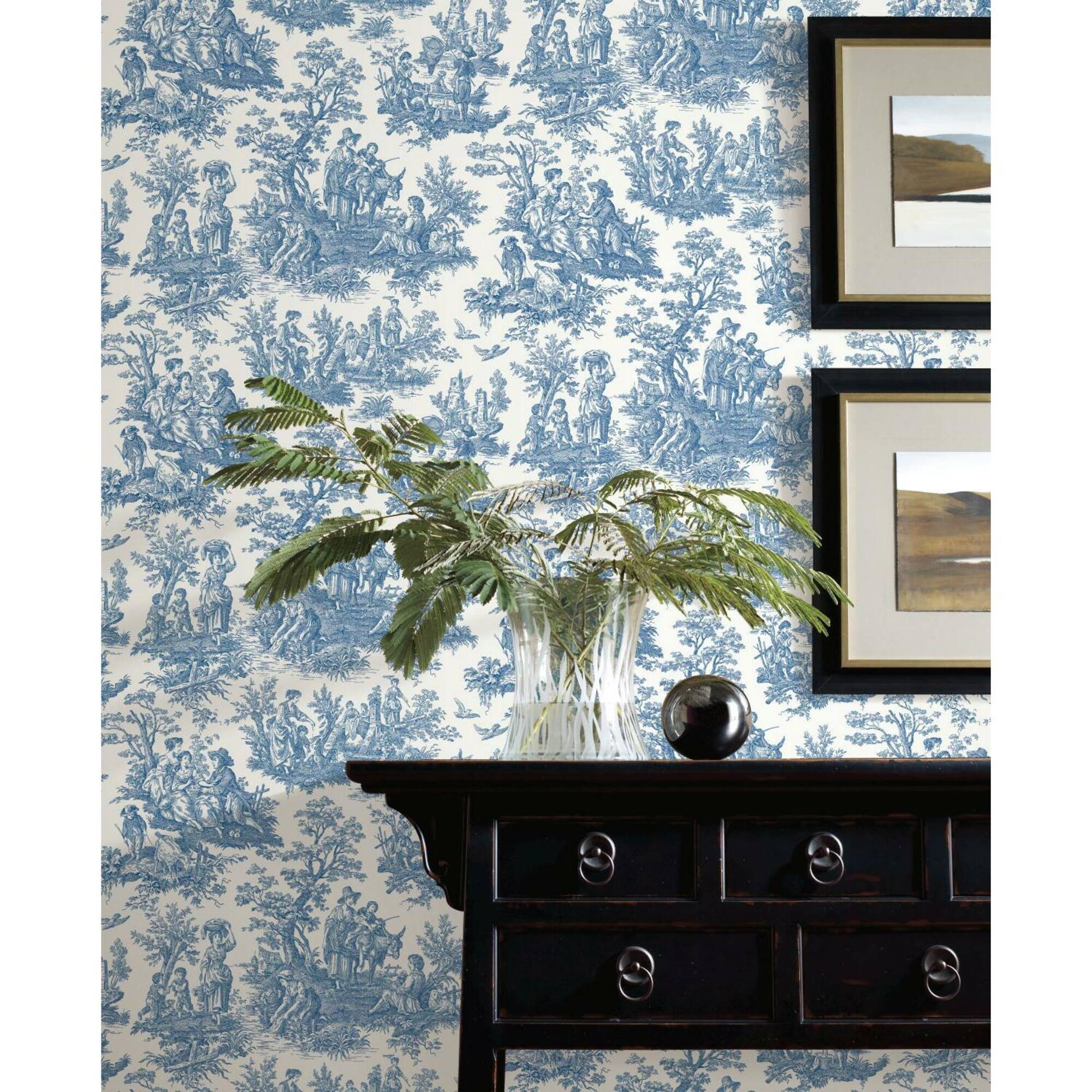 RoomMates Country Life Toile Peel & Stick Wallpaper